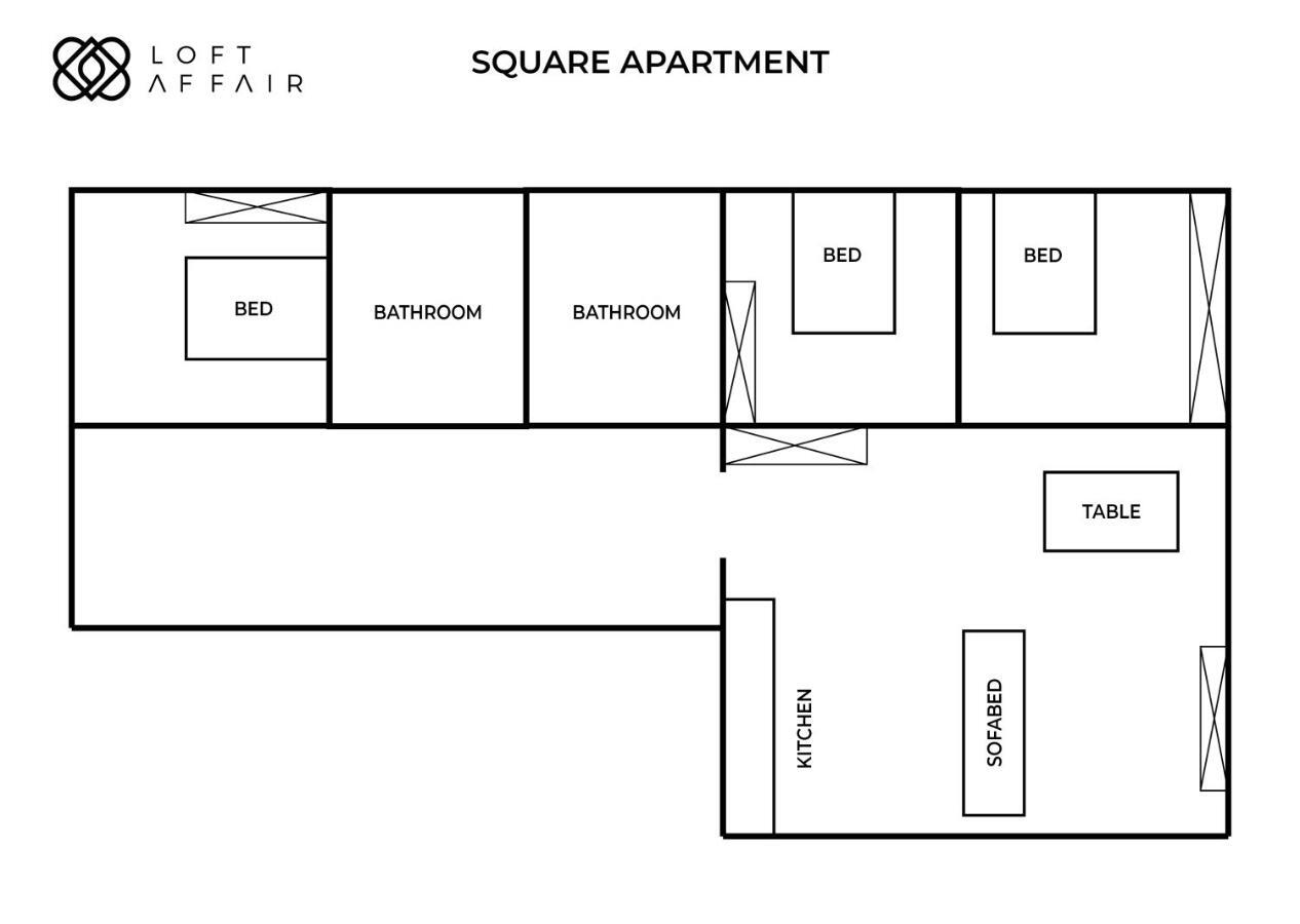 Square Apartment - Loftaffair Krakkó Kültér fotó